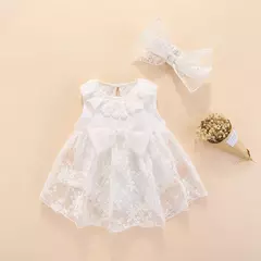 Conjunto infantil de renda, vestido e roupas para meninas de 3 e 6 meses, bebê recém-nascido, festa de aniversário, batizado - loja online