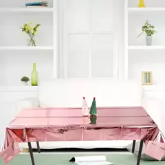 Folha De Brilho Impermeável Festa Rosa Ouro Toalha De Mesa Cobertura De Mesa De Aniversário Retangular Toalha De Mesa De Aniversário De Casamento - loja online