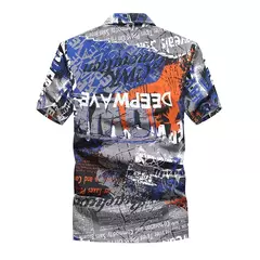 Camisa havaiana de botão manga curta masculina, estampada em coqueiro, camisa Aloha, casual moda praia, plus size, verão, 5XL, 26 cores na internet