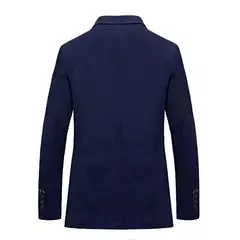 Blazer monocromático extragrande para homens, jaqueta, casaco de algodão puro, casacos casuais, roupas masculinas, 4XL, AG66001, novo - Wolf Magazine