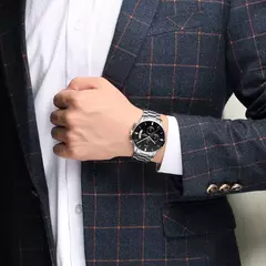 Imagem do Nibosi-relógio masculino de quartzo, estilo militar, luxo, marca superior, famo