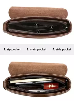 Sacos mensageiro de couro canguru para homens, bolsa tiracolo casual, bolsa de ombro masculina pequena, marca de luxo, verão - loja online
