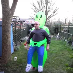 Et alienígena inflável terno alienígena monstro inflável traje assustador verde alienígena cosplay traje para adulto festa festival palco - comprar online
