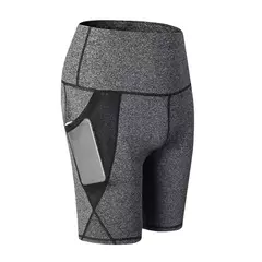 Calções de ginástica de cintura alta para mulheres, secagem rápida, ioga, fitness, corrida, push up, design de bolsos, verão, 2023 - Wolf Magazine