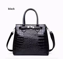 Imagem do Bolsas De Couro De Crocodilo Para Mulheres, Bolsa De Luxo, Bolsas De Ombro, Bolsas De Mão Das Senhoras, Famosa Marca De Designer, Moda, 2019