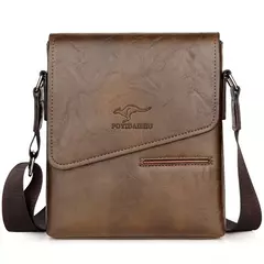 Sacos mensageiro de couro canguru para homens, bolsa tiracolo casual, bolsa de ombro masculina pequena, marca de luxo, verão - comprar online