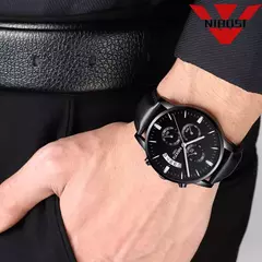 Imagem do Nibosi-relógio masculino de quartzo, estilo militar, luxo, marca superior, famo