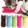 Dentes moagem catnip brinquedos engraçado interativo brinquedo de pelúcia gato animal de estimação gatinho mascar brinquedo vocal garras polegar mordida gato menta para gatos