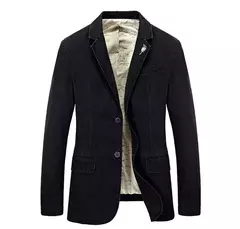 Blazer monocromático extragrande para homens, jaqueta, casaco de algodão puro, casacos casuais, roupas masculinas, 4XL, AG66001, novo - Wolf Magazine