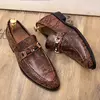 Sapatos masculinos de couro oxford, calçados sob medida para homens de negócios, moda respirável, sapatos para festa de casamento 4, 2019