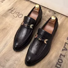 Sapatos masculinos de couro oxford, calçados sob medida para homens de negócios, moda respirável, sapatos para festa de casamento 4, 2019 - comprar online