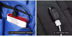 Kingsons-Mochila masculina para laptop, sacos de carregamento USB multifunções, mochilas antifurto e repelente de água, 15 in, 17 in, moda - Wolf Magazine