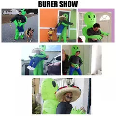 ET-Aliens-Inflável Assustador Monstro Traje para Adultos e Crianças, Cosplay Roupas de Ação de Graças, Festa de Natal, Festival, Palco, Crianças - loja online