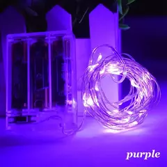 Fio de cobre LED String Fairy Lights, a pilhas, Natal, Decoração de casamento, 3x100 m, 2m, 3m, 5m, 10m - Wolf Magazine