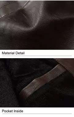Kenntrice Autumn Winter Brand jaqueta de couro masculino Jaqueta Couro Masculino Jaqueta de couro Bombardeiro Casaco de pele de carneiro Casaco de motocicleta - comprar online