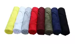 Camiseta de algodão manga curta masculina, linha de design criativo simples, estilo monocromático, plus size, nova chegada, 6 peças, 2024