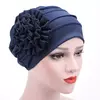 KepaHoo-Gorro Floral Feminino, Chapéu de Turbante Esticado Muçulmano, Chapéu para Queda de Cabelo, Boné Hijab, Primavera, Verão