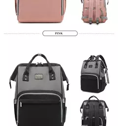 Bolsa de fraldas com grande capacidade para mamãe, mochila para bebê multifuncional, a prova d'água, para viagens, para cuidado da criança - loja online