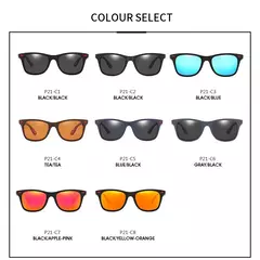 Imagem do ZXWLYXGX-Classic óculos polarizados para homens e mulheres, óculos de sol com moldura quadrada, óculos masculinos, Brand Design, UV400