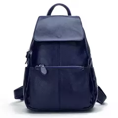 Mochila Zency-Anti-Roubo de Couro Feminina, Mochila de Grande Capacidade, Bolsa Designer de Viagem, Couro Branco, Qualidade, Elegante, A ++ - Wolf Magazine