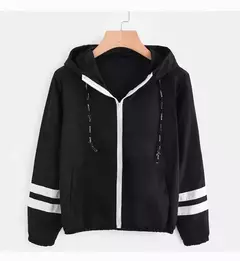 Jaqueta corta-vento com capuz feminino, bloco de cor elegante, patchwork, jaqueta bomber com zíper, casaco casual, impermeável, Casacos outonos, moda na internet