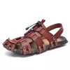 MIXIDELAI-Chinelos de couro masculino, calçado confortável, sandálias macias,