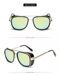 Tony Stark Homem De Ferro Matsuda Óculos De Sol, Masculino Óculos Retro Vintage, Óculos De Sol Steampunk, UV400 na internet