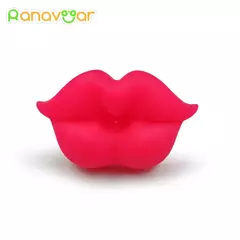 Chupeta ortodôntica de silicone do bebê, Chupeta engraçada do bigode do mamilo, Criança chupeta, Vermelho beijo lábios mordedor, Alimentação do bebê - comprar online