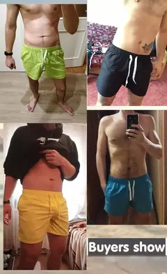Maiô de praia de secagem rápida para homens, calções de secagem rápida, cuecas boxer, calções de natação, secagem rápida na internet