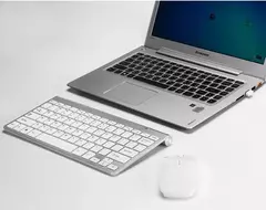 Ultra fino teclado sem fio e mouse combo, baixo ruído, computador, laptop, Windows, Mac - Wolf Magazine