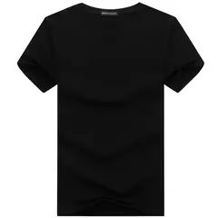 Camiseta de algodão manga curta masculina, linha de design criativo simples, estilo monocromático, plus size, nova chegada, 6 peças, 2024 - Wolf Magazine