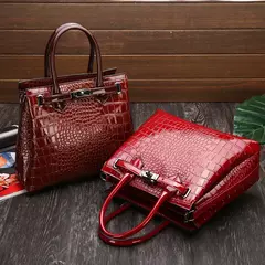 Bolsas De Couro De Crocodilo Para Mulheres, Bolsa De Luxo, Bolsas De Ombro, Bolsas De Mão Das Senhoras, Famosa Marca De Designer, Moda, 2019