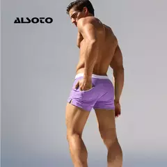 Alsoto verão roupa de banho masculina respirável calções boxer briefs sunga maillot de bain praia shorts 2023 novo na internet