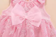 Conjunto infantil de renda, vestido e roupas para meninas de 3 e 6 meses, bebê recém-nascido, festa de aniversário, batizado - comprar online