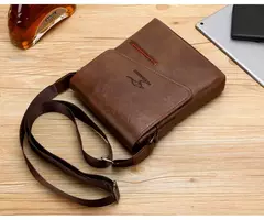 Sacos mensageiro de couro canguru para homens, bolsa tiracolo casual, bolsa de ombro masculina pequena, marca de luxo, verão na internet
