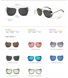 Tony Stark Homem De Ferro Matsuda Óculos De Sol, Masculino Óculos Retro Vintage, Óculos De Sol Steampunk, UV400 - loja online
