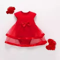 Conjunto infantil de renda, vestido e roupas para meninas de 3 e 6 meses, bebê recém-nascido, festa de aniversário, batizado na internet
