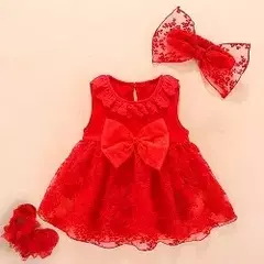 Conjunto infantil de renda, vestido e roupas para meninas de 3 e 6 meses, bebê recém-nascido, festa de aniversário, batizado - comprar online