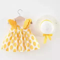 Conjuntos de roupas de verão para bebês, vestido sem mangas, calças curtas e vestido, patchwork listrado, fofo, 6-24M, 2 pcs, 2023 - comprar online