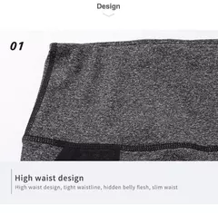 Calções de ginástica de cintura alta para mulheres, secagem rápida, ioga, fitness, corrida, push up, design de bolsos, verão, 2023 - loja online