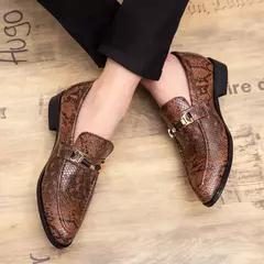 Imagem do Sapatos masculinos de couro oxford, calçados sob medida para homens de negócios, moda respirável, sapatos para festa de casamento 4, 2019