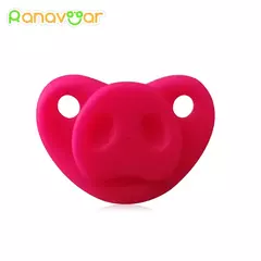 Chupeta ortodôntica de silicone do bebê, Chupeta engraçada do bigode do mamilo, Criança chupeta, Vermelho beijo lábios mordedor, Alimentação do bebê - Wolf Magazine