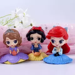 10cm q posket princesa tiana branca de neve rapunzel ariel cinderela belle sereia pvc figuras de ação modelo brinquedos presente do miúdo - Wolf Magazine