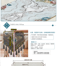 Toalha De Mesa Floral Bordada, Corredor De Mesa De Luxo Europeu, Placemats De Jantar Jacquard, Corredores De Café Em Casa - loja online