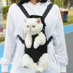 Imagem do Mochila Transportadora de Ombro Duplo Respirável, Bolsa de Viagem Portátil, Bolsa frontal para cães pequenos e gatos, Malha, ao ar livre