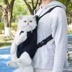 Mochila Transportadora de Ombro Duplo Respirável, Bolsa de Viagem Portátil, Bolsa frontal para cães pequenos e gatos, Malha, ao ar livre na internet