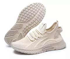 Sapatos de corrida leves e respiráveis para mulheres, calçados esportivos antiderrapantes, ao ar livre, macios, com cordões, moda, tênis - Wolf Magazine
