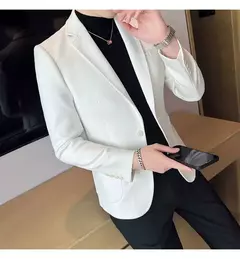 Nova Moda Terno Casaco dos homens Slim Fit Deerskin Veludo Elegante Luxo Blazer Casaco Negócios Casual Casamento Plus Size Terno 4XL-S