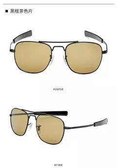 Clássica Aviação Óculos de sol para homens, AO Óculos de sol, Exército Americano Militar, Lente de vidro óptico, Moda masculina - comprar online