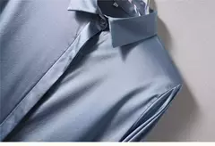 Camisa de seda pesada de luxo feminina, manga comprida, 93% seda amoreira, estilo senhora do escritório, viajante, primavera, verão - Wolf Magazine
